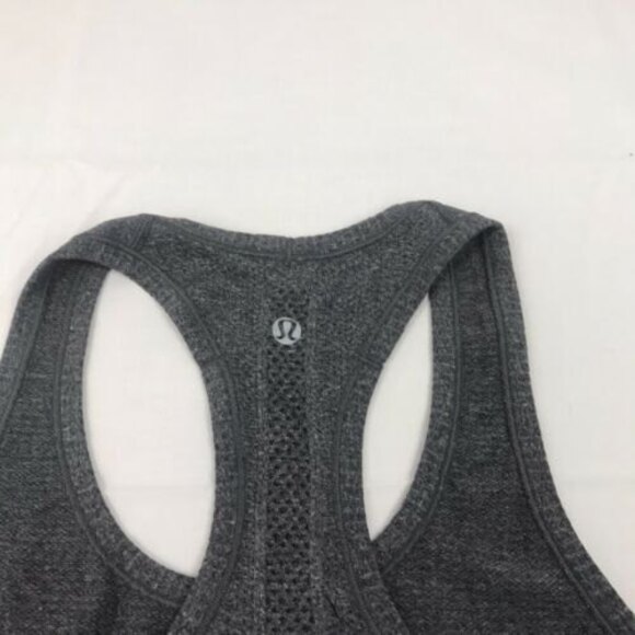Lululemon Swiftly‎ Tech Run Racerback Heathered Gray Tank Top Shirt Size 6 - Picture 8 of 9